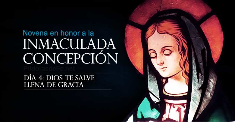 novena a la inmaculada concepcion de maria dia  dios te salve llena de gracia