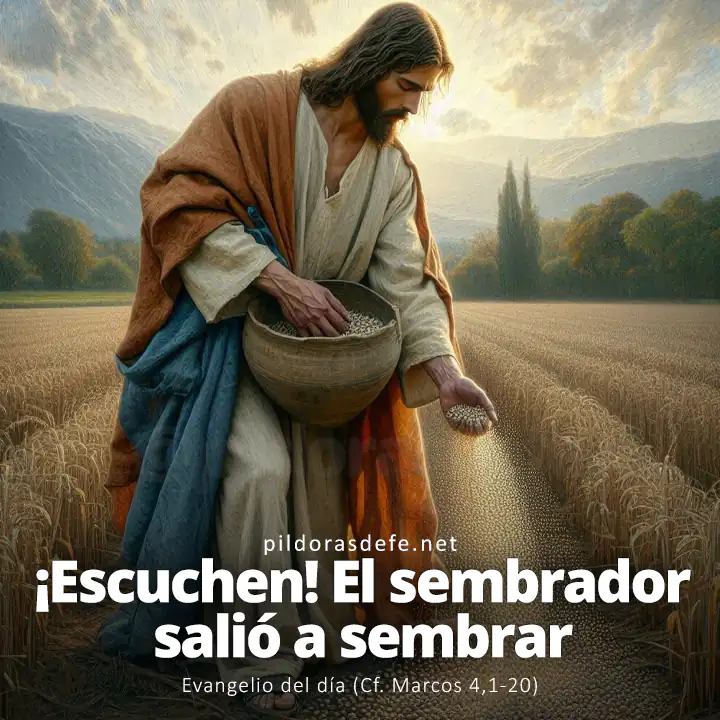 Evangelio del día, Marcos 4,1-20: El sembrador salió a sembrar