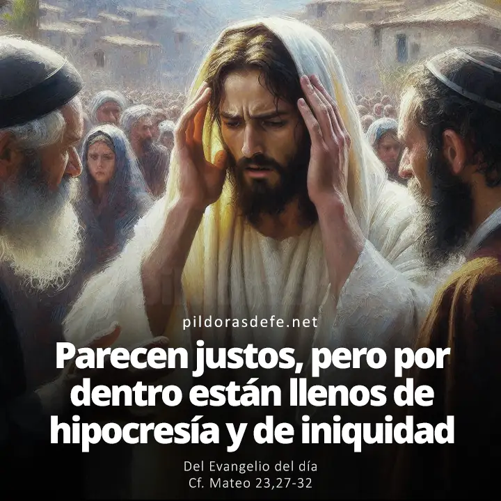 Evangelio de hoy Mateo 23,27-32: Por dentro están llenos de hipocresía