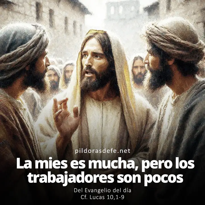 Evangelio del día, Lucas 10,1-9: La mies es mucha, pero los trabajadores son pocos