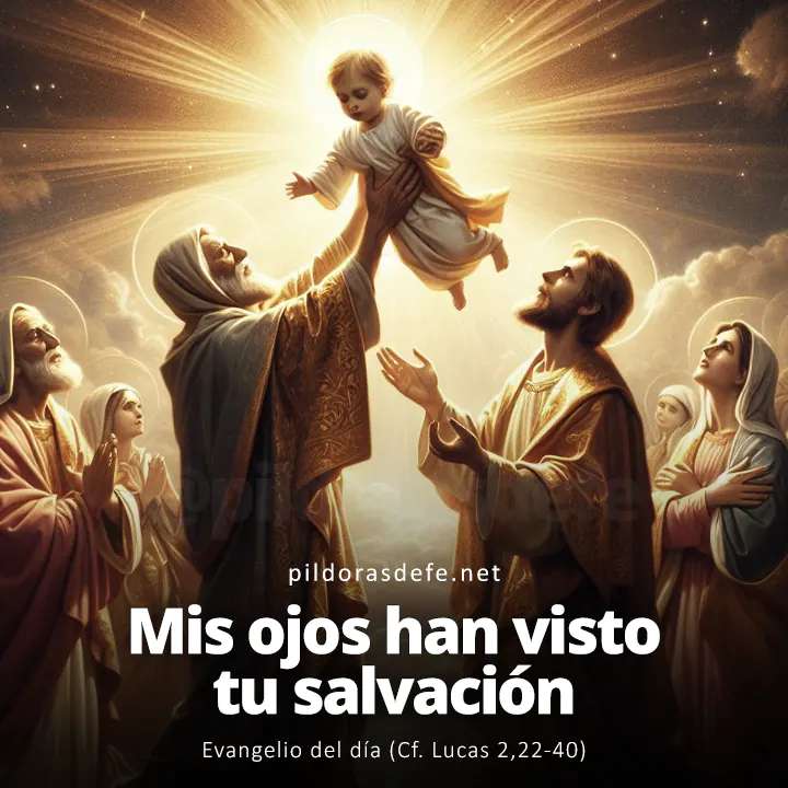 Evangelio del día, Lucas 2,22-40: Mis ojos han visto tu salvación