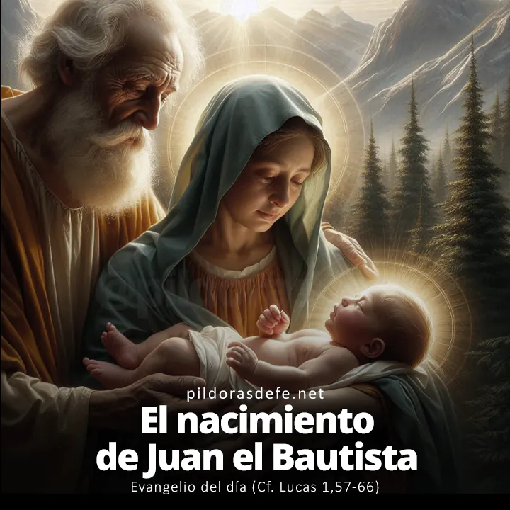 Evangelio del día, Lucas 1,57-66: El nacimiento de Juan el Bautista