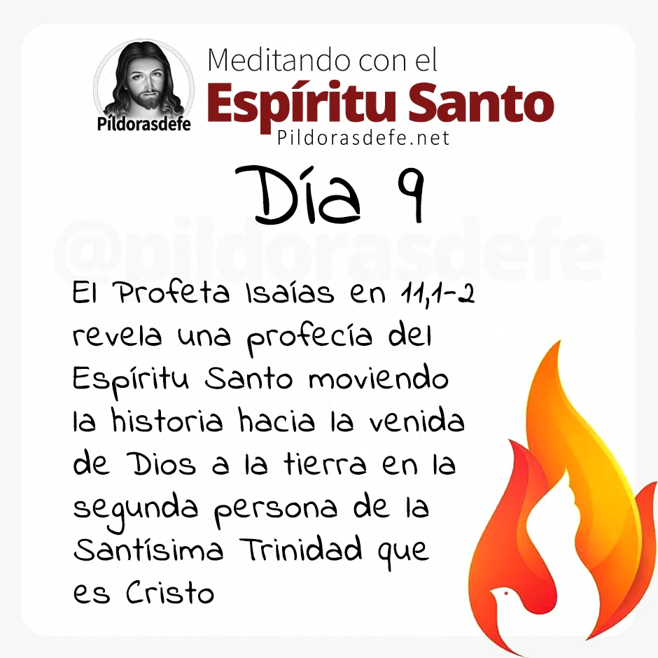 Meditación para el día 9 de la Novena al Espíritu Santo (Pentecostés)