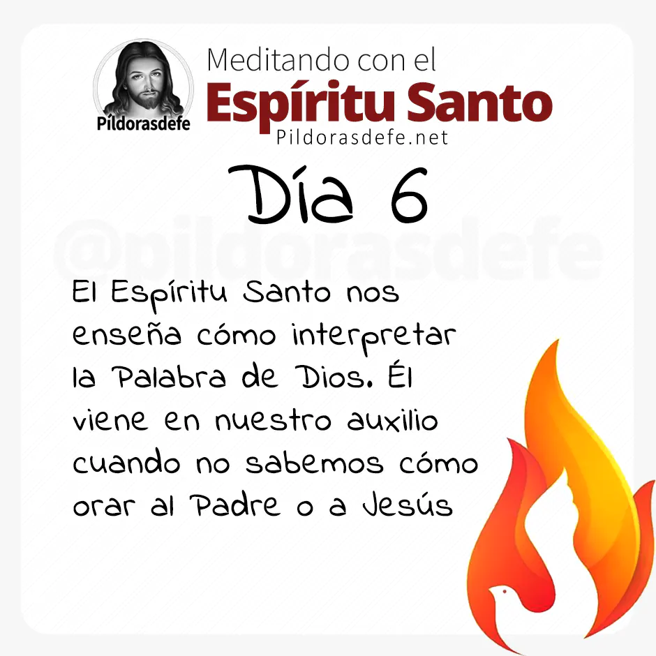 Meditación para el día 6 de la Novena al Espíritu Santo (Pentecostés)