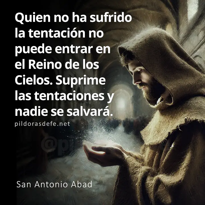 San Antonio Abad: Quien no ha sufrido la tentación no puede entrar al Reino de los Cielos