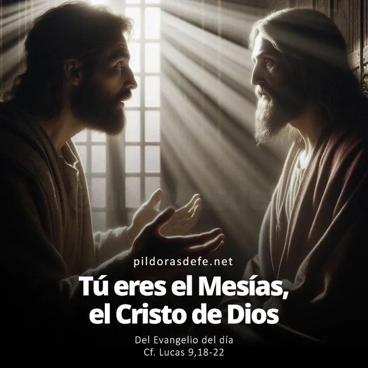 Evangelio de hoy Lucas 9,18-22: Tú eres el Mesías, el Cristo de Dios