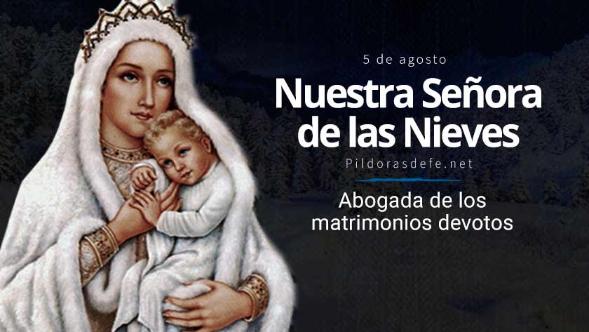 La Virgen de las Nieves, Abogada de los matrimonios