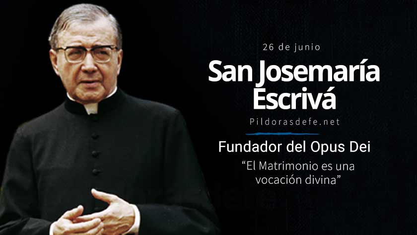 San Josemaría Escrivá, fundador del Opus Dei