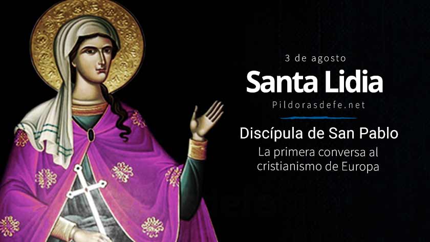 Santa Lidia, Discípula de San Pablo