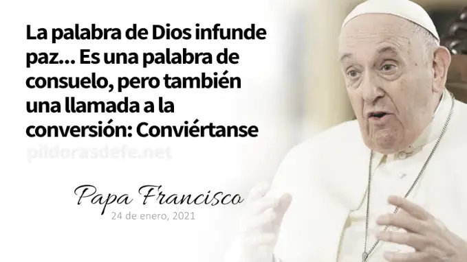 Evangelio de hoy Domingo Marcos    Lecturas del dia Reflexion del Papa Francisco  enero 