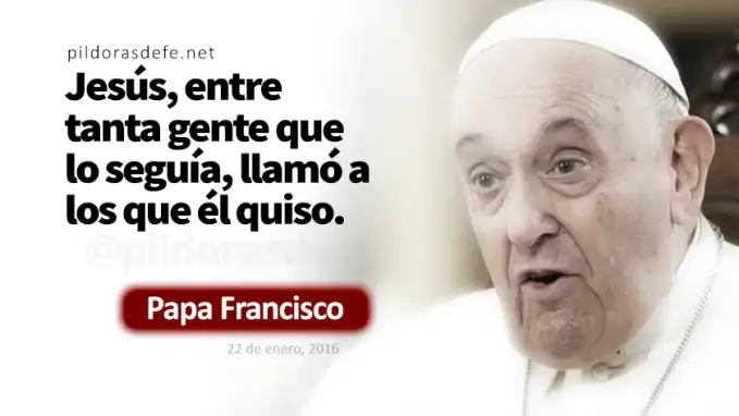 Jesus llamo a los que el quiso Papa Francisco Marcos    Cita Biblica   