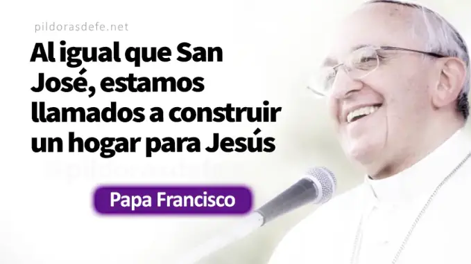 Jose hizo lo que el angel dijo Papa Francisco Mateo     a Cita Biblica   