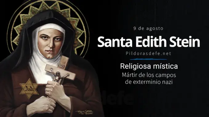 Santa Edith Stein Benedicta de la Cruz