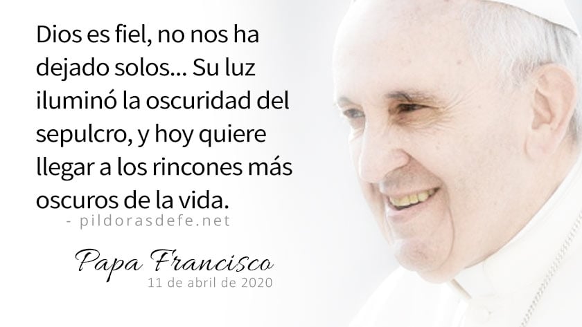 evangelio de hoy domingo  abril  lecturas del dia reflexion papa francisco