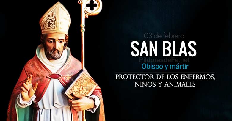 san blas obispo protector de los enfermos ninos y animales