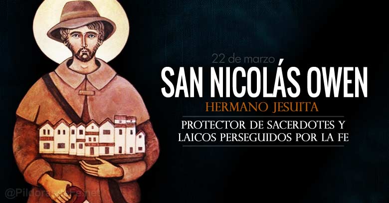 san nicolas owen hermano jesuita protector de los sacerdotes