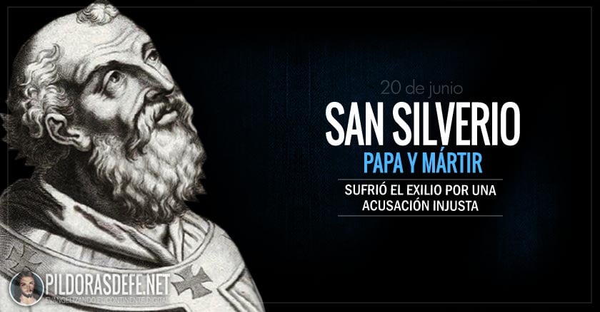 san silverio papa martir sufrio el exilio