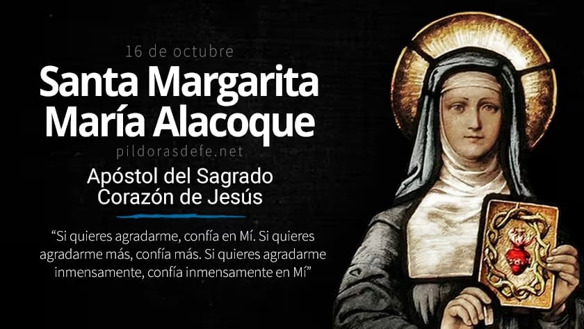 santa margarita maria alacoque apostol del sagrado corazon de jesus