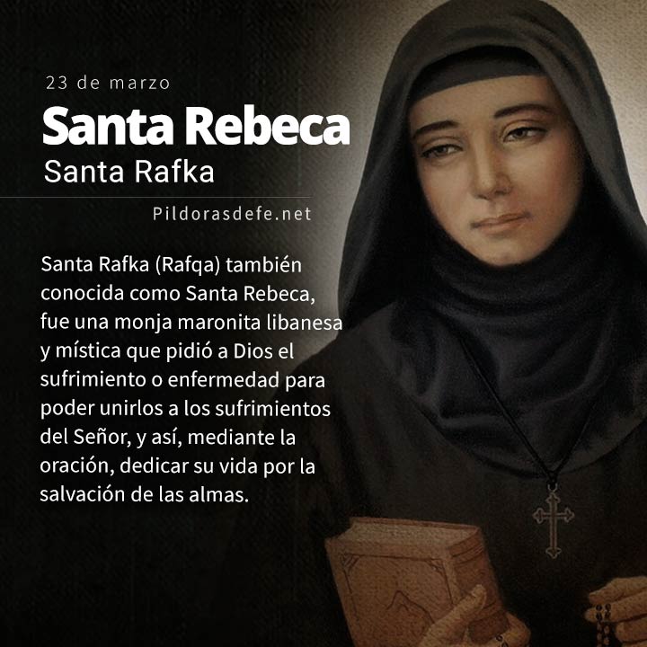 Santa Rafka (Santa Rebeca) Monja Mística