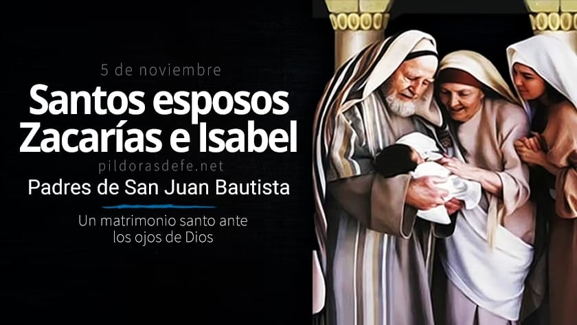 santos zacarias e isabel padres de san juan bautista matrimonio santo