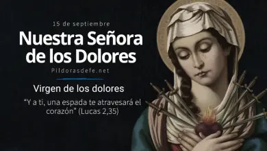 Fiesta de la Santísima Virgen de los dolores: Señora Dolorosa