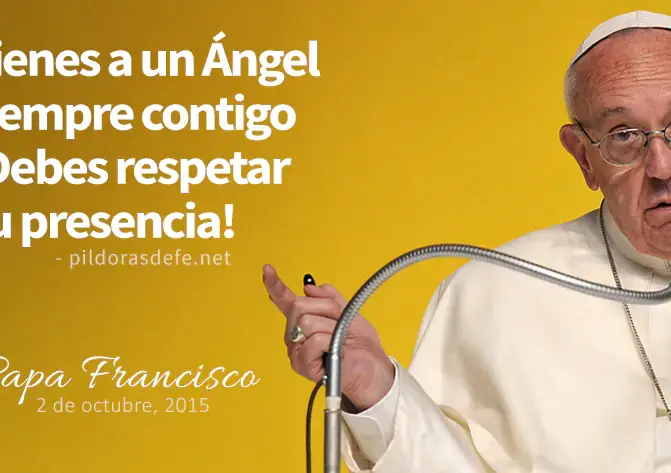 frases de papa angel de la guarda