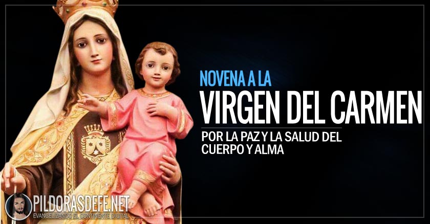 novena a nuestra senora virgen del carmen dia 