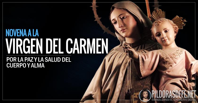 novena a nuestra senora virgen del carmen dia 