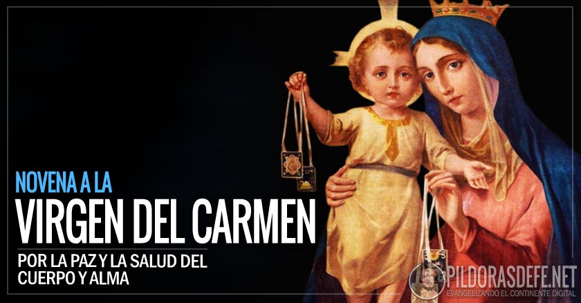 novena a nuestra senora virgen del carmen dia 