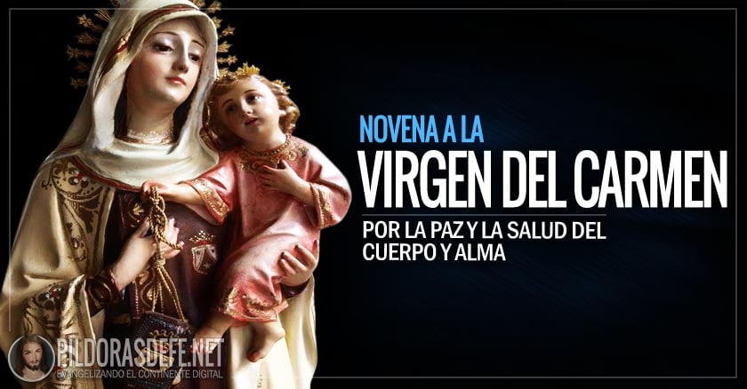 novena a nuestra senora virgen del carmen dia 